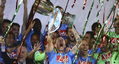 نابولي "كابرال - هيجواين" يهزم يوفنتوس "بوفون - تيفيز" ليصبح "سوبر إيطاليا".. فيديو وصور